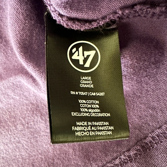 Super Bowl LVIII Las Vegas Ringer Tee T-Shirt '47 Brand 2024 Large - Picture 6 of 8